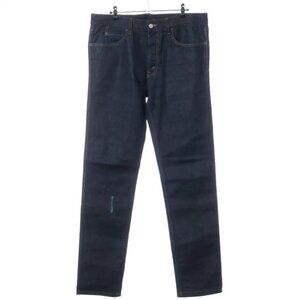 Gucci Cotton Denim Pants Navy Blue